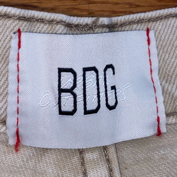 BDG Urban Outfitters Skater Baggy Distressed Khaki/Bone Size 27 Jeans Pants - Picture 7 of 9